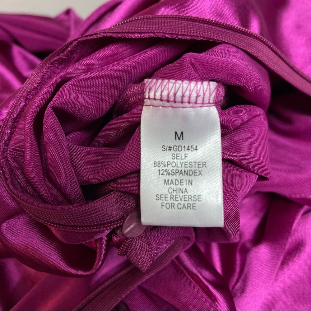 Kript Barbie Things Satin Vibrant Pink Cutout Dress - Picture 9 of 10